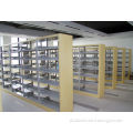 Hot sell Metal And Wood Double Sided Library Shelves